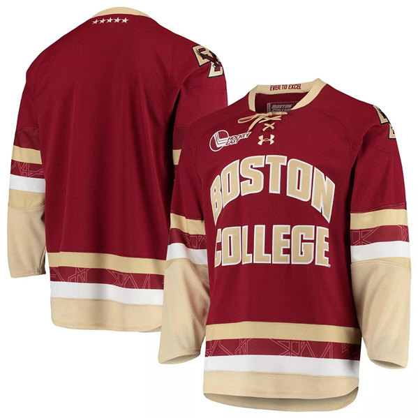 Men's Under Armour Maroon Boston Red Stitched Jersey